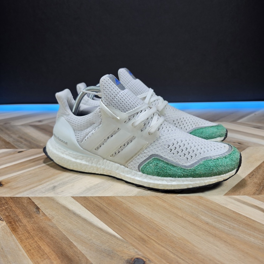 Adidas UltraBoost 1.0 DNA 'White Green' GY9134 Men Size 9 Athletic Running Shoes